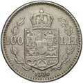Монета 100 лей 1936 Румыния