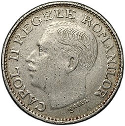 фото для Монета 100 лей 1936 Румыния Аверс