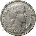 Монета 5 лат 1931 Латвия