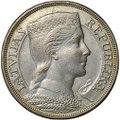 Монета 5 лат 1931 Латвия