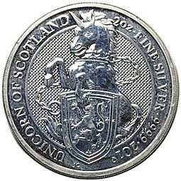 фото для Монета 5 фунтов 2018 Звери Королевы Единорог Шотландии Великобритания Аверс