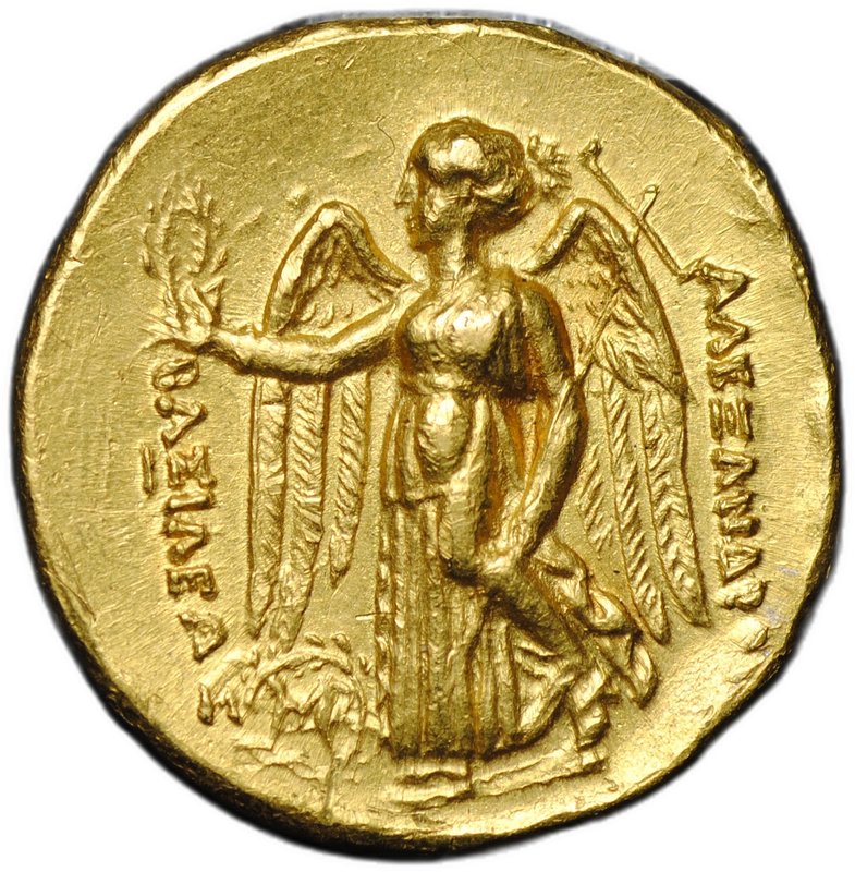 Монета Статер 311-305 до н.э. Селевк I Никатор посмертный Александра Македонского Вавилон Македония