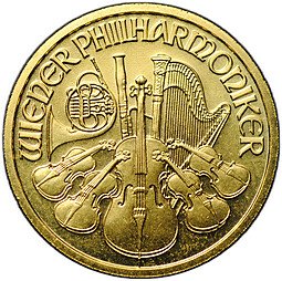 фото для Монета 200 шиллингов 1997 Венская филармония (филармоникер) Австрия Аверс