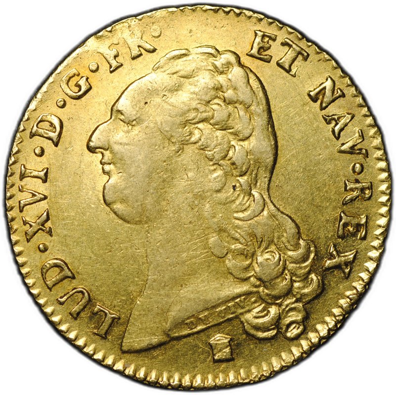 Монета 2 луидора (дьёра) 1786 K Франция