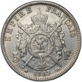 Монета 5 франков 1867 A Франция