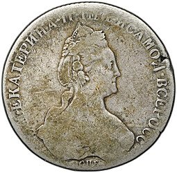 фото для Монета 1 рубль 1780 СПБ ИЗ Аверс