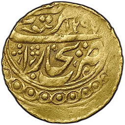фото для Монета Тилля 1879–1880 (AH 1297) Музаффар Бухарский эмират Аверс