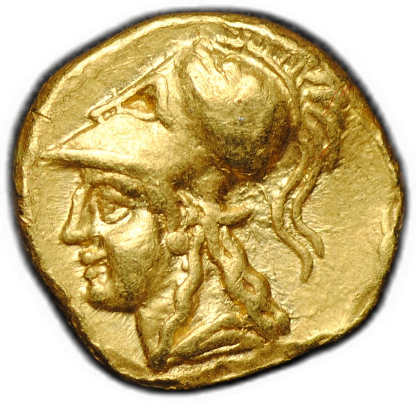 Монета 1/12 статера (гемигекта) 374-361 до н.э. Никокл Саламин Кипр