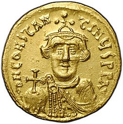 фото для Монета Солид 641-646 Констант II без бороды Византия Аверс