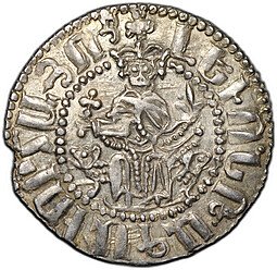 фото для Монета Трам 1198-1219 Левон I Киликийская Армения Аверс