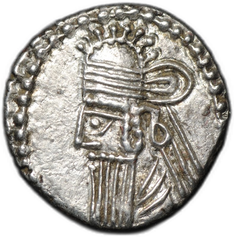 Монета Драхма 147-191 Вологез IV Парфия