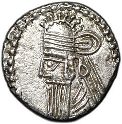 фото для Монета Драхма 147-191 Вологез IV Парфия Аверс