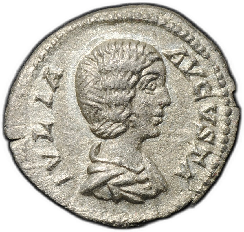 Монета Денарий 206 Юлия Домна Фелицитас Римская Империя