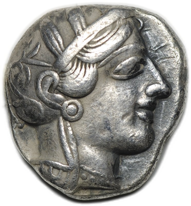 Монета Тетрадрахма 440-404 до н.э. классическая Сова Афины Аттика