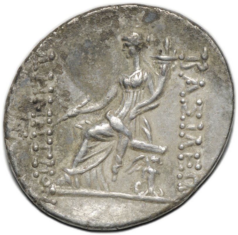 Монета Тетрадрахма 162-150 до н.э. AI Деметрий I Сотер Антиохия Селевкиды