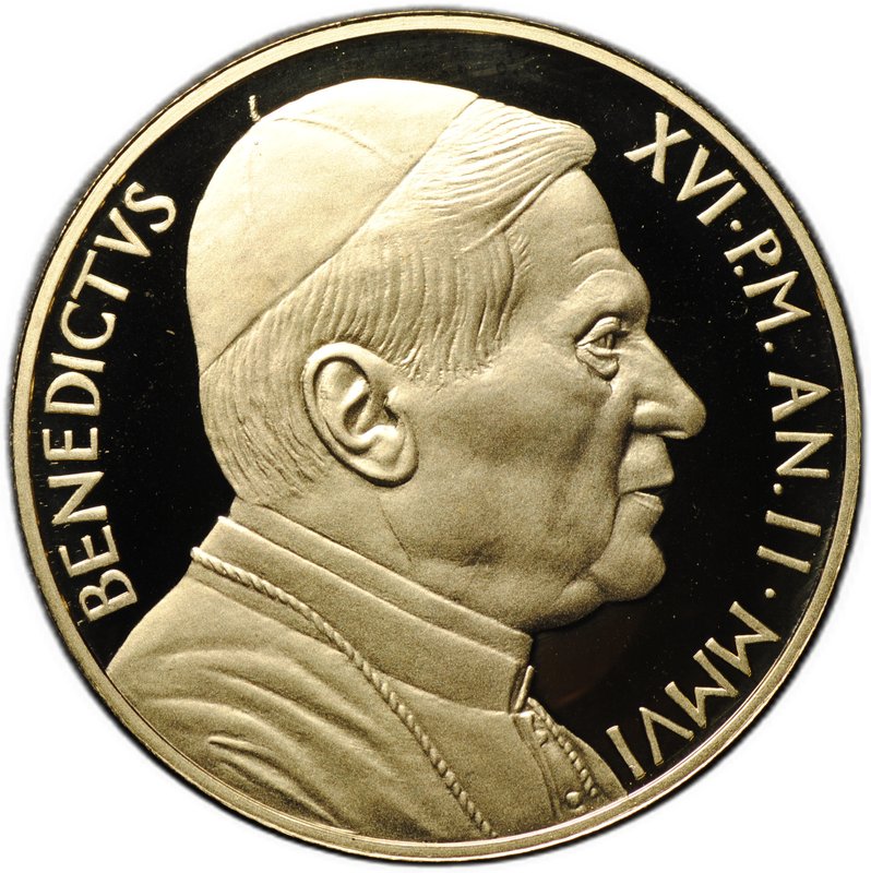 Монета 50 евро 2006 Конфирмация Таинства христианского посвящения Ватикан