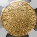 Монета 15 рупий 1916 T Слон Германская Восточная Африка слаб NGC MS 61