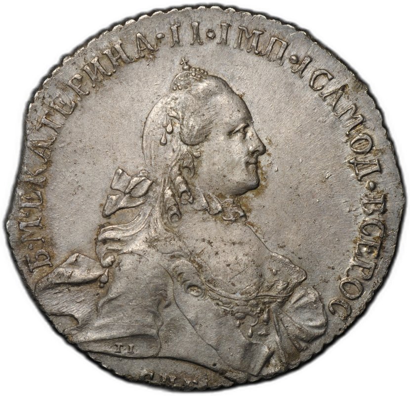 Монета 1 рубль 1765 СПБ TI ЯI