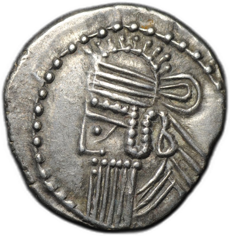 Монета Драхма 147-191 Вологез IV Парфия