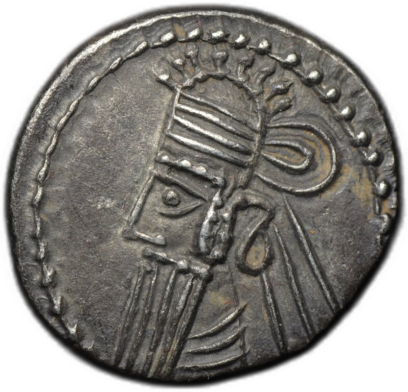 Монета Драхма 147-191 Вологез IV Парфия