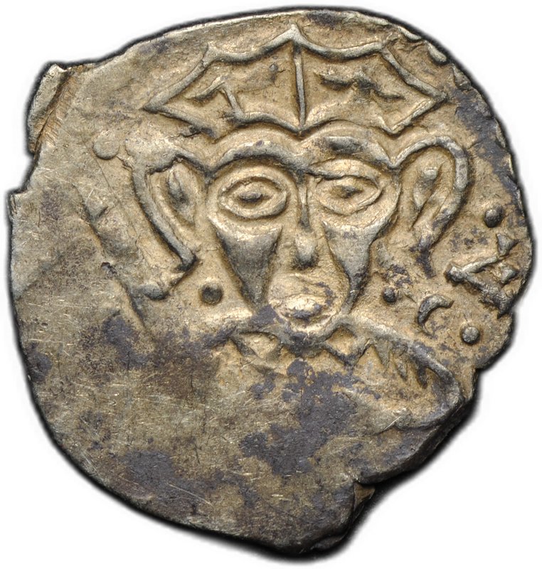 Монета Денга 1425-1460 Довмонт Д | Легенда Псковская республика Псков 