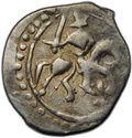 Монета Денга 1465-1475 Михаил Борисович Легенда | Всадник с мечом Тверское княжество