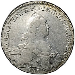 фото для Монета 1 рубль 1773 СПБ ТИ ЯЧ Аверс