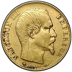 фото для Монета 20 франков 1860 BB Франция Аверс