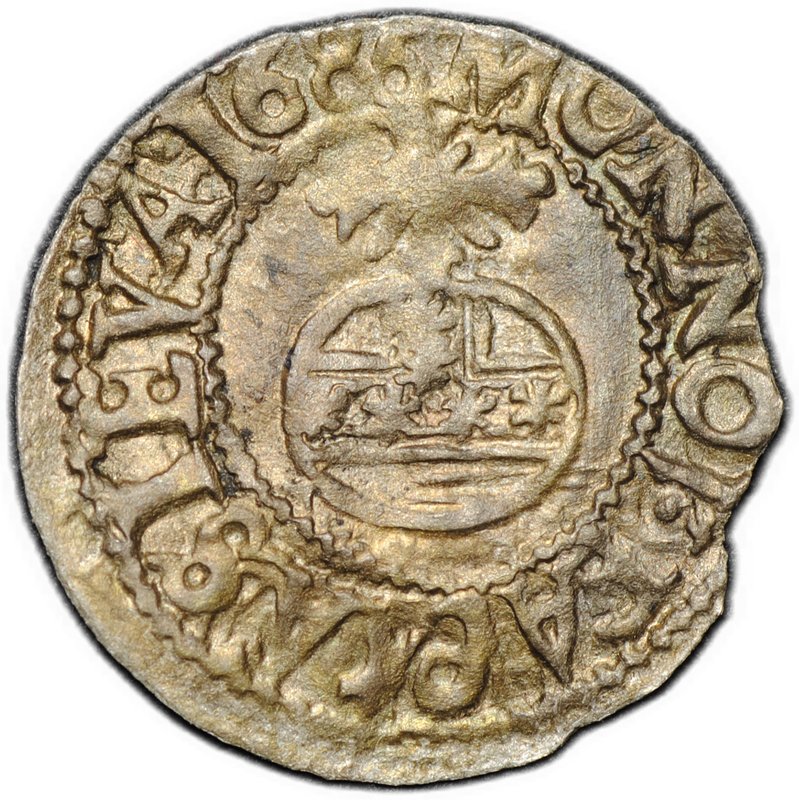 Монета Севский чех (полторак) 1686 Русское царство