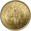 Монета 10 Марок 1882 S Русская Финляндия