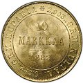 Монета 10 Марок 1882 S Русская Финляндия