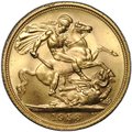 Монета 1 соверен (фунт) 1958 Великобритания