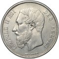 Монета 5 франков 1868 Бельгия