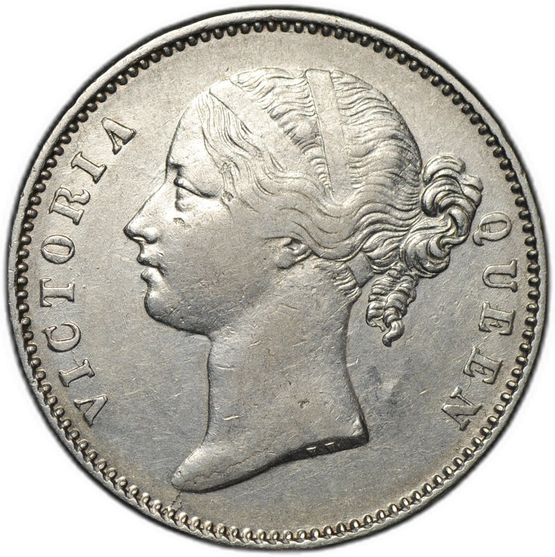 Монета 1 рупия 1840 Ост-Индская компания Британская Индия