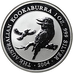 фото для Монета 1 доллар 2004 Кукабара Австралия Аверс