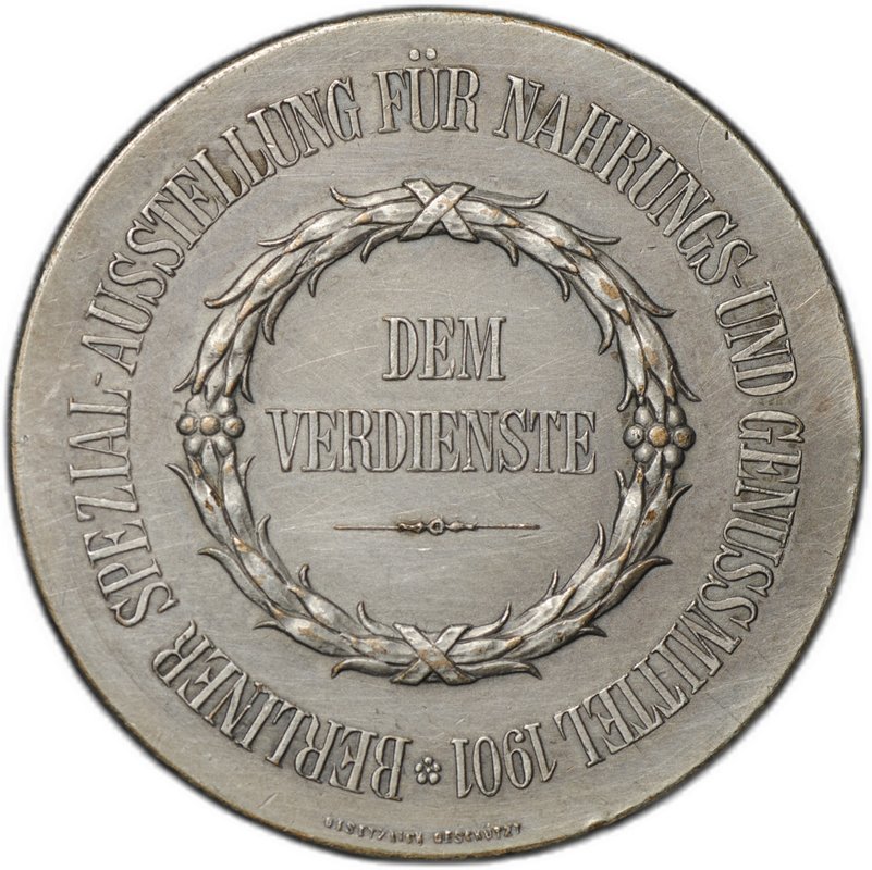 Медаль 1901 Продовольственная выставка в Берлине Германия