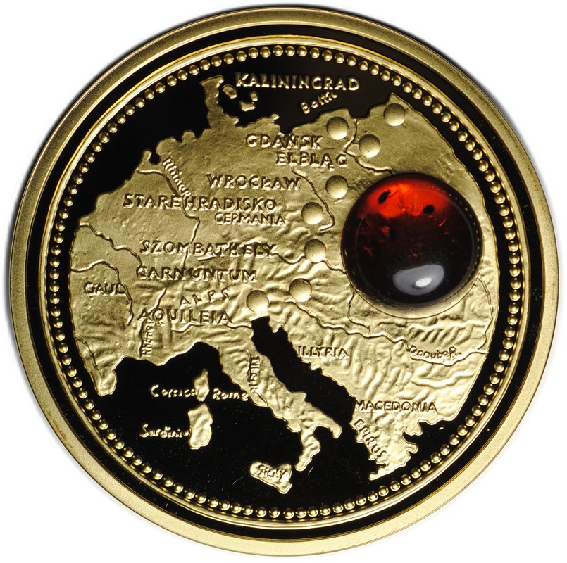 Монета 1 доллар 2011 Янтарный путь Европа Ниуэ