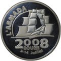 Монета 20 евро 2008 Фестиваль парусных судов Армада Руан Франция