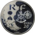 Монета 20 евро 2008 Фестиваль парусных судов Армада Руан Франция