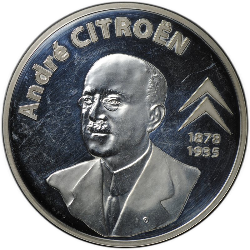 Монета 20 евро 2008 Андре Ситроен Франция