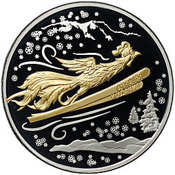 фото для Монета 50000 кип 2017 ММД Год петуха Китайский гороскоп Счастья и удачи Лаос Аверс
