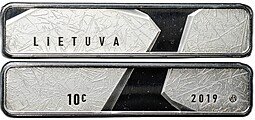 фото для Монета 10 евро 2019 Гендерное равенство полов Литва Аверс