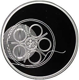 фото для Монета 10 лит 2014 Литовская культура - Кино Литва Аверс