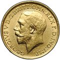 Монета 1 соверен (фунт) 1912 Великобритания