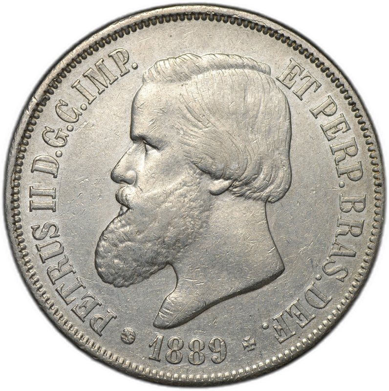 Монета 2000 рейс (реалов) 1889 Бразилия