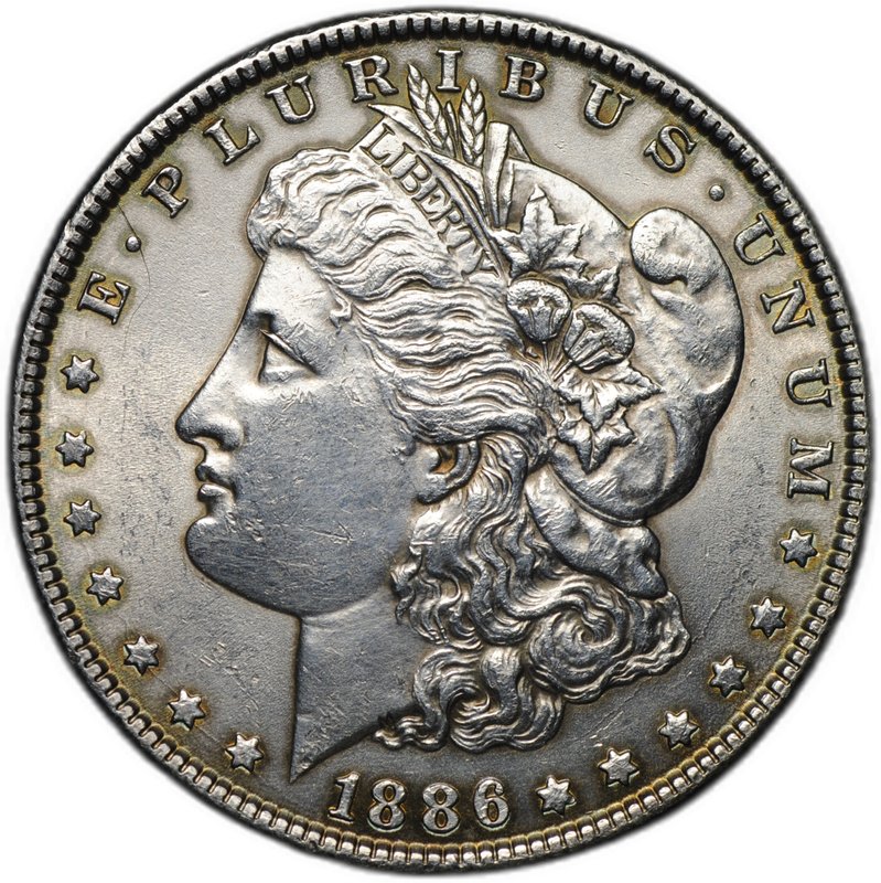 Монета 1 доллар 1886 Моргана США