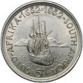 Монета 5 шиллингов 1952 300 лет основанию Кейптауна ЮАР