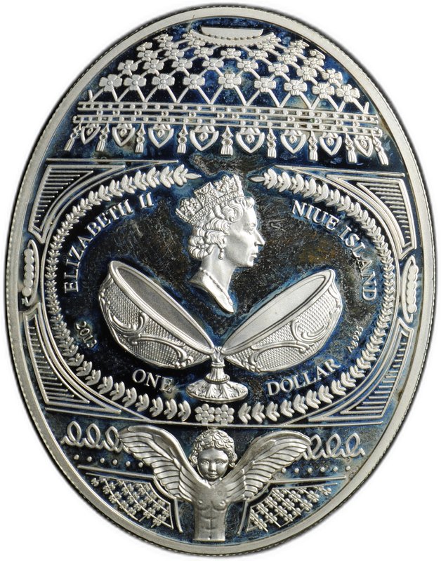 Монета 1 доллар 2013 Дерево любви Ниуэ