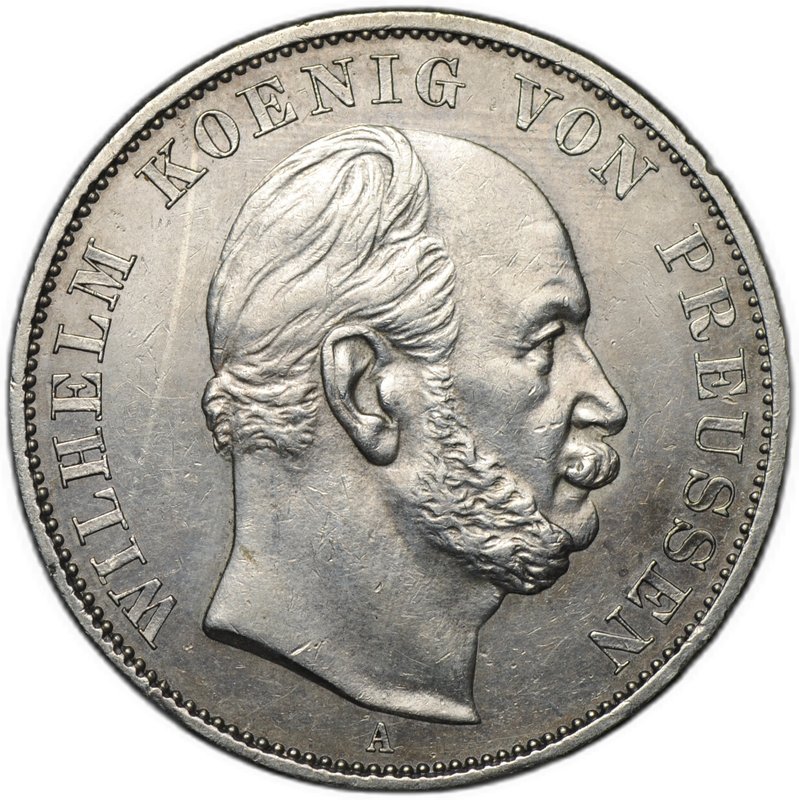 Монета 1 талер 1871 A Победный Победа во Франко-прусской войне Пруссия Германия