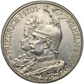 Монета 2 марки 1901 200 лет династии Пруссия Германия